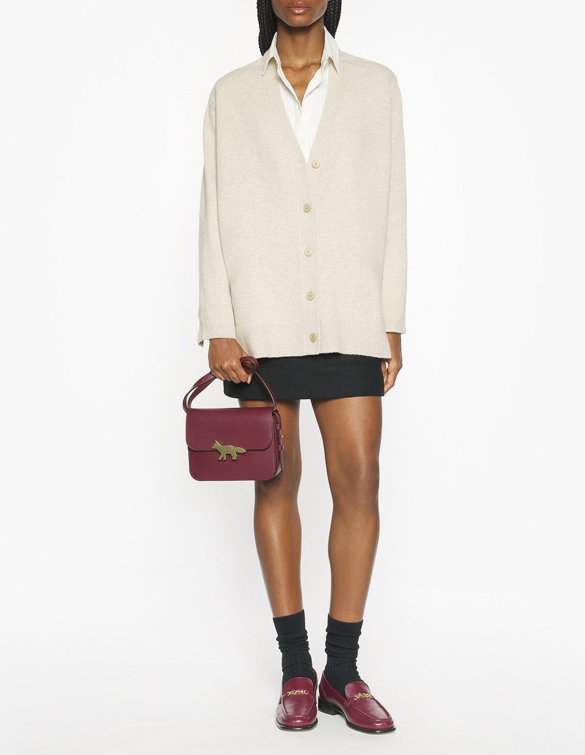 Cardigan long en laine - Light Beige