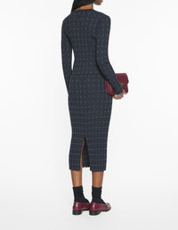 Cardigan en laine - Navy & Medium Grey