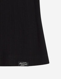 Ribbed turtleneck in wool blend - Black