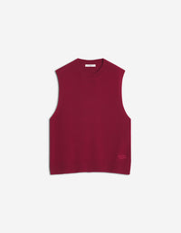 Merino Wool Comfort Vest - Red Brown