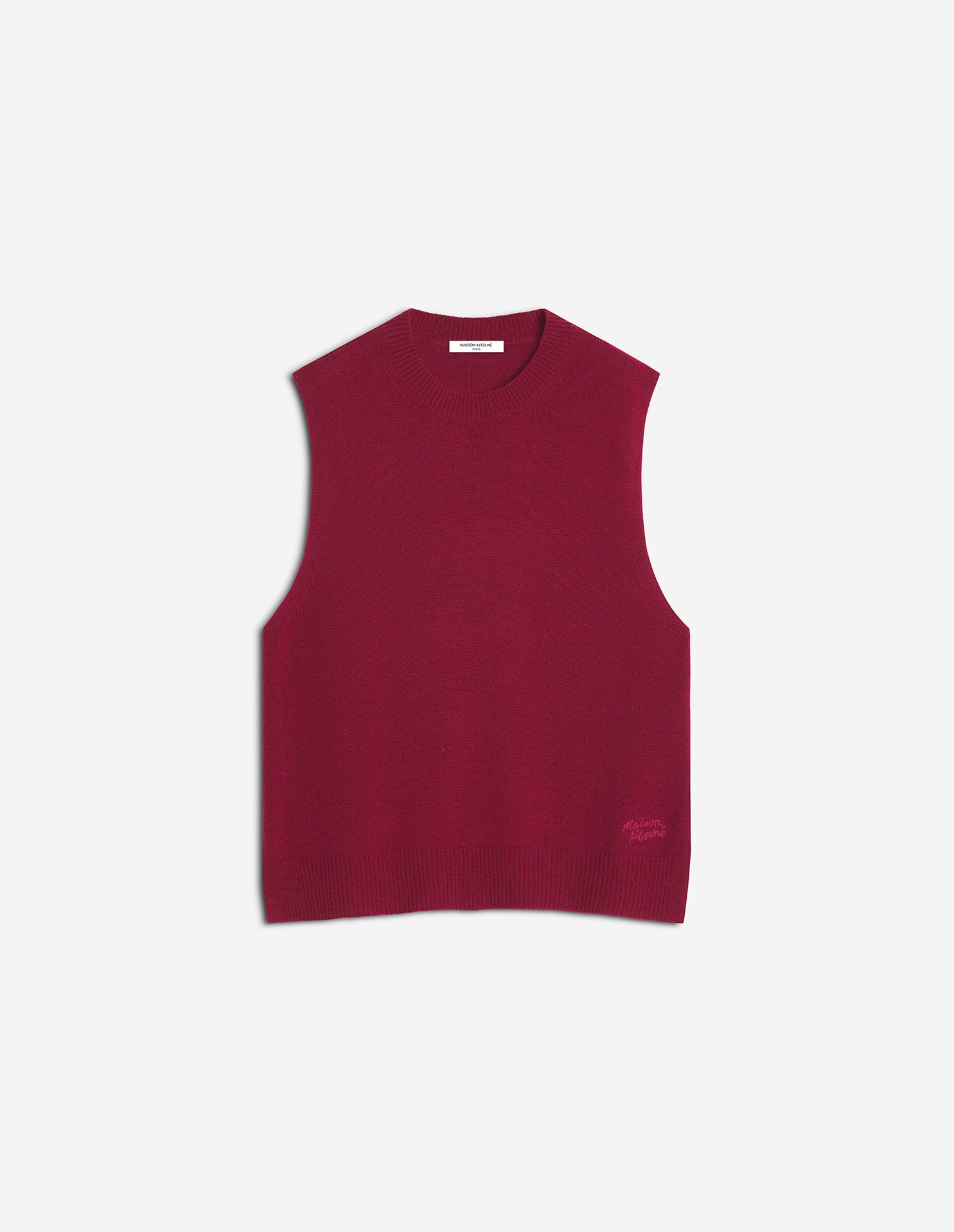 Merino Wool Comfort Vest - Red Brown