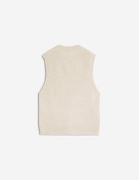 Merino Wool Comfort Vest - Light Beige Melange