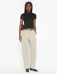 Underpinning Fitted Top - Black