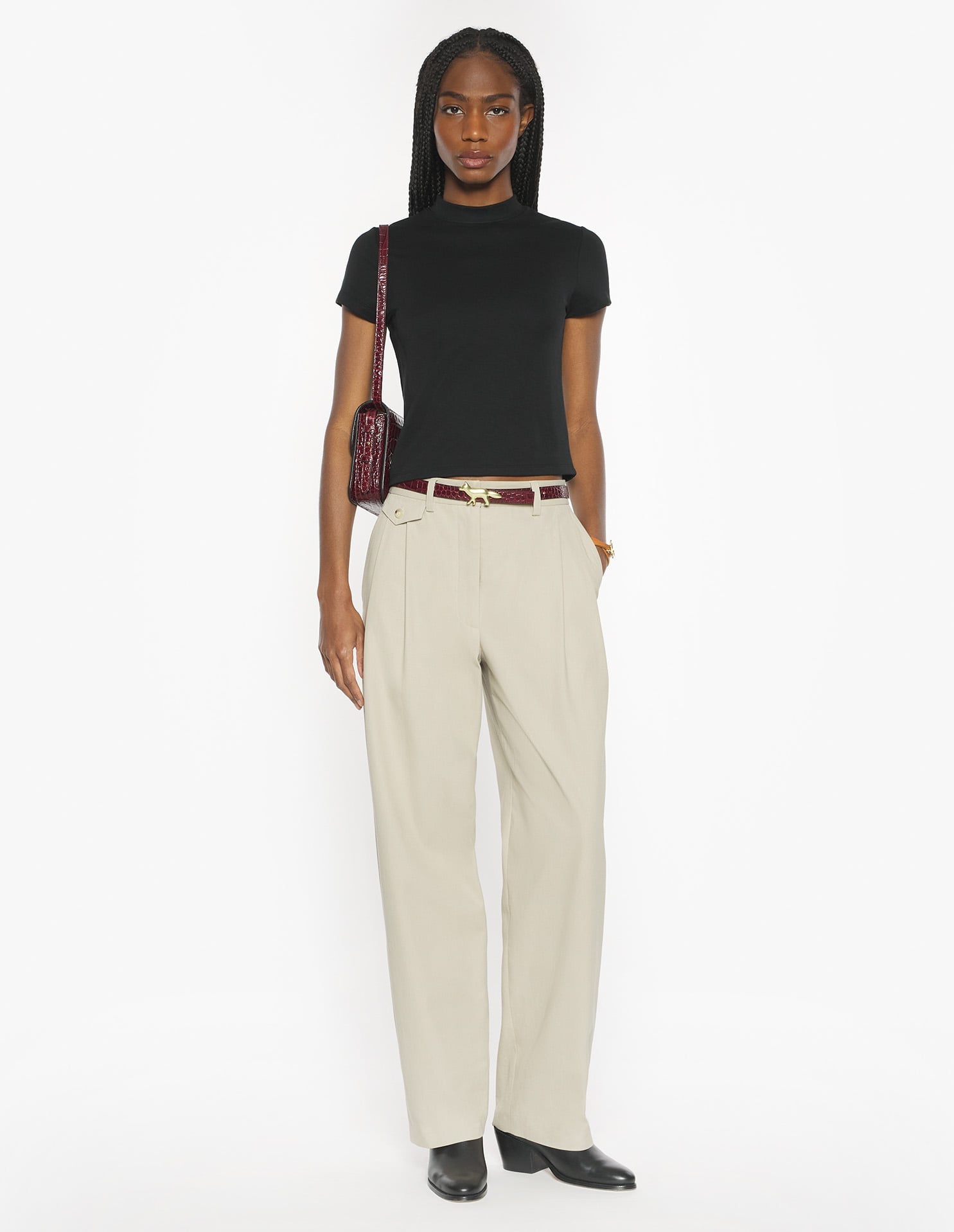 Underpinning Fitted Top - Black