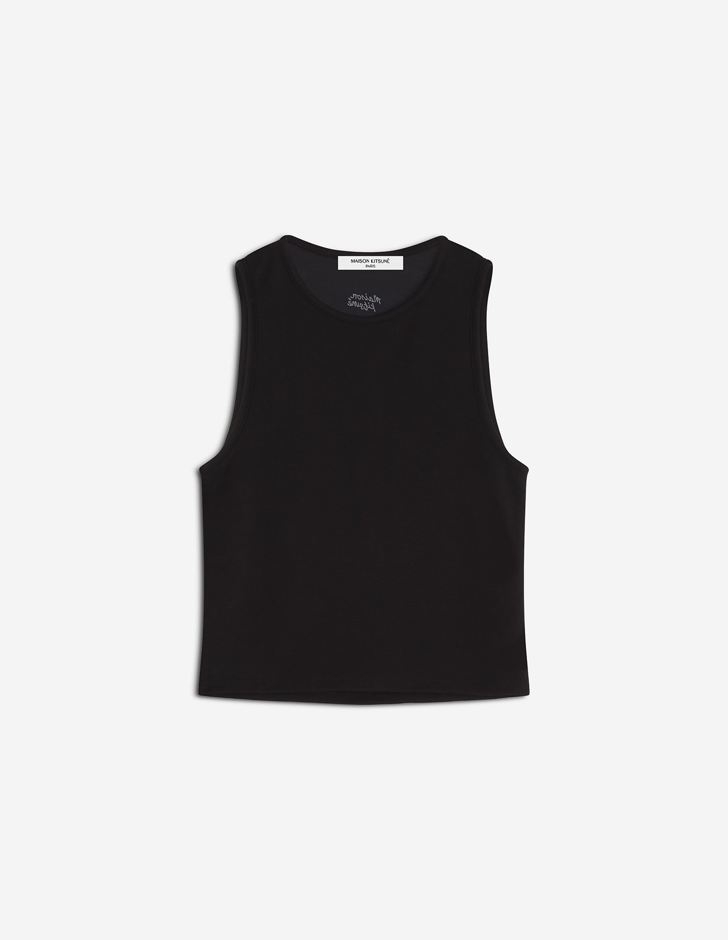 Underpinning Fitted Tank Top - Black
