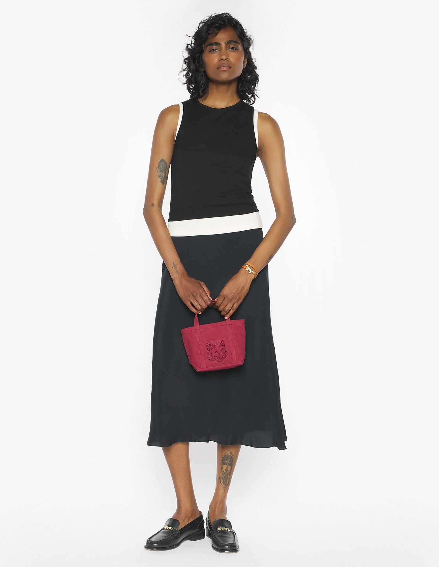 Underpinning Fitted Tank Top - Black