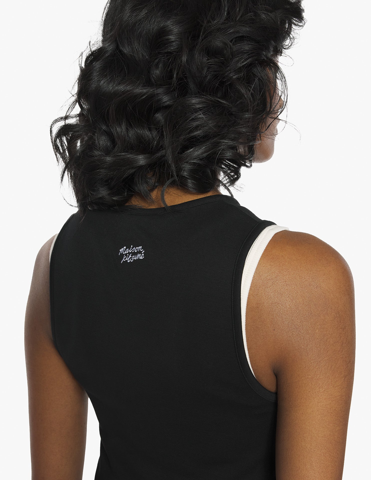 Underpinning Fitted Tank Top - Black