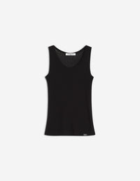 Maison Kitsuné Handwriting Ribbed Tank Top - Black