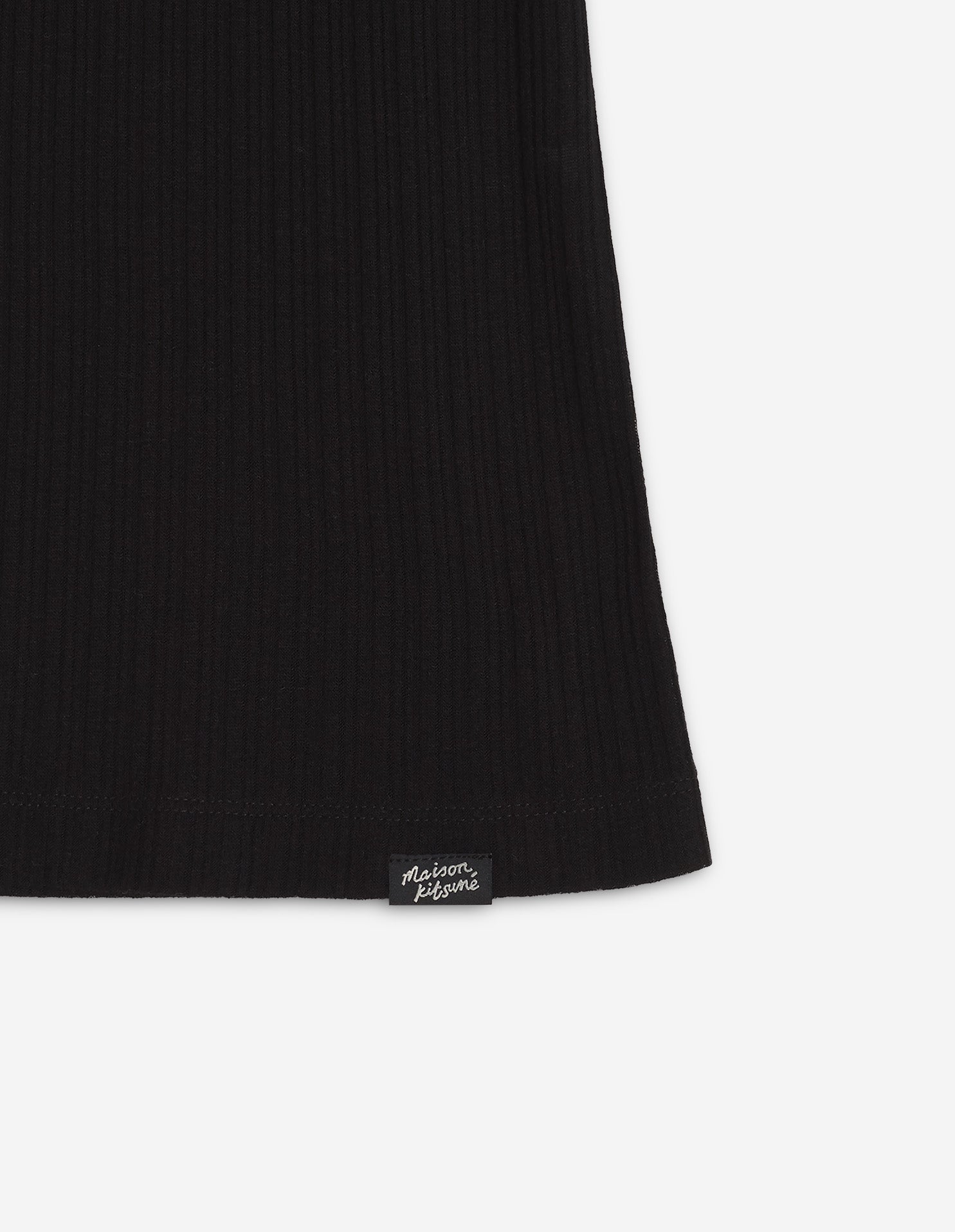 Maison Kitsuné Handwriting Ribbed Tank Top - Black