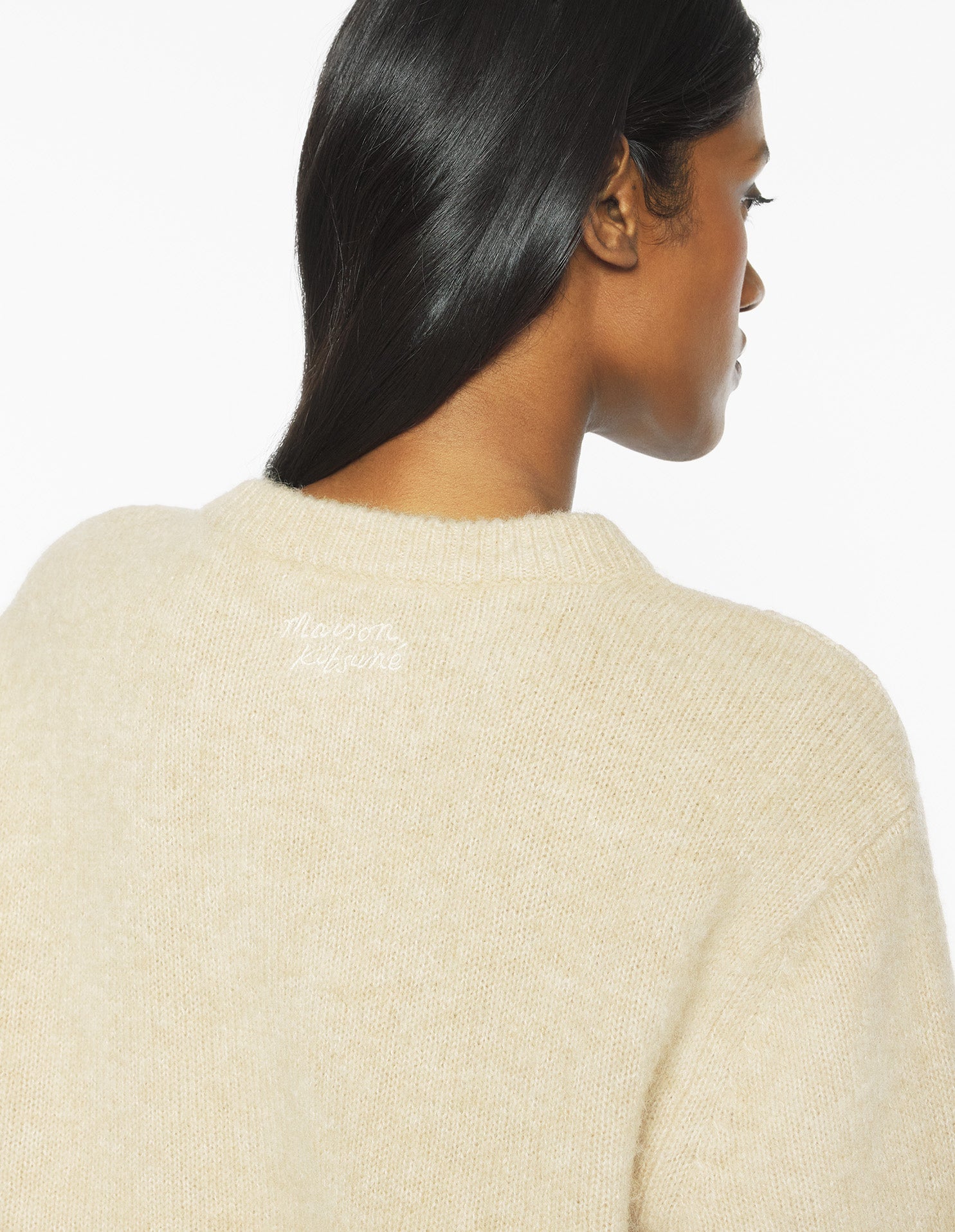 Alpaca Cable Knit Jumper - Safari