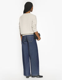 Dressed Fox Intarsia Wool Jumper - Parchment White