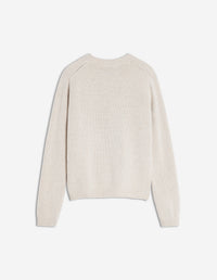 Dressed Fox Intarsia Wool Jumper - Parchment White