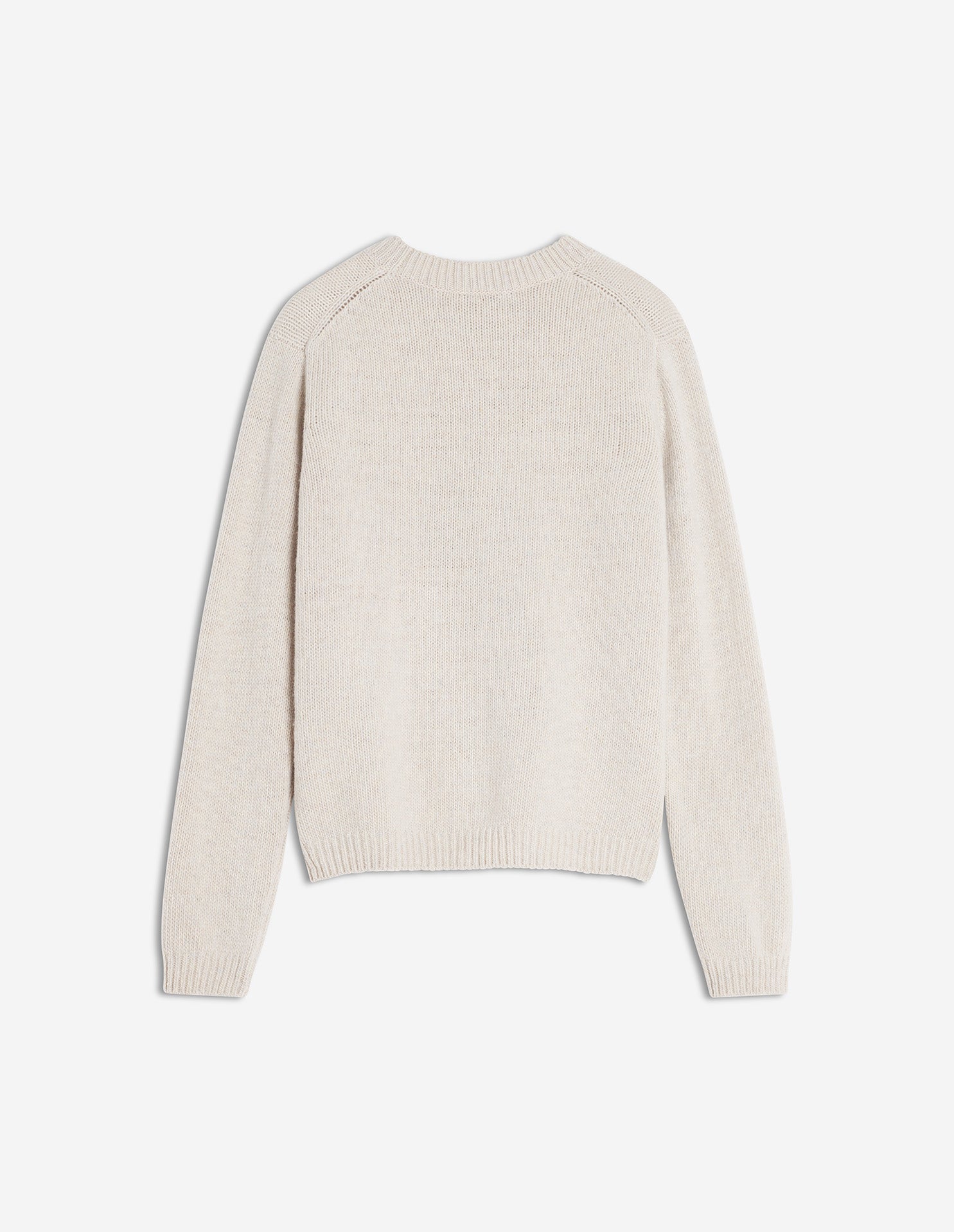 Dressed Fox Intarsia Wool Jumper - Parchment White