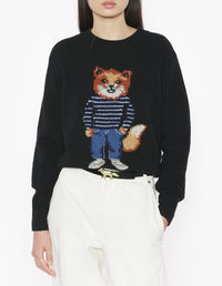 Pull Dressed Fox en laine - Black