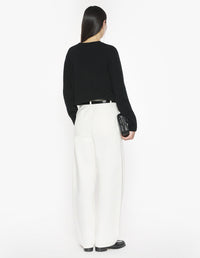 Dressed Fox Intarsia Wool Jumper - Black