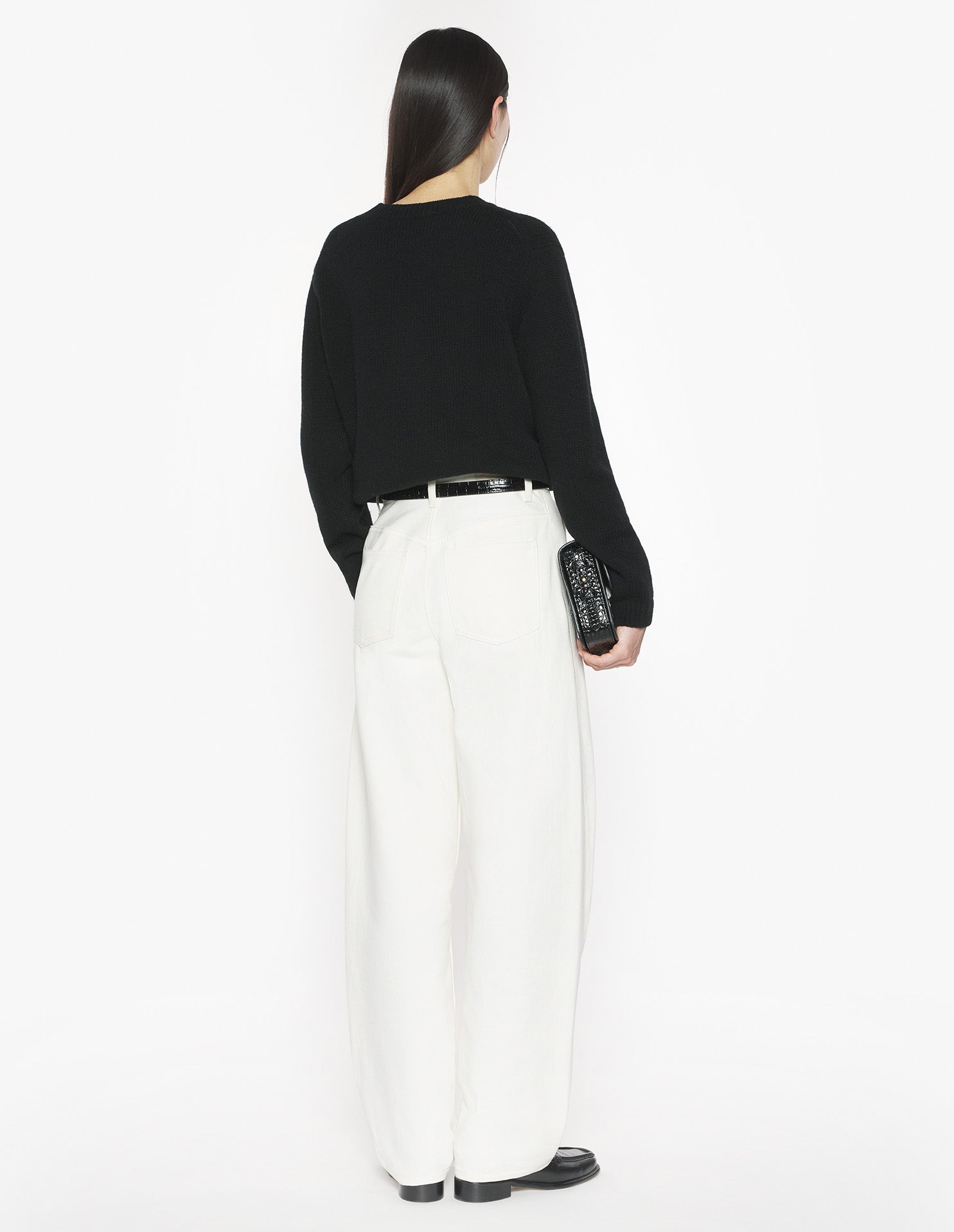Dressed Fox Intarsia Wool Jumper - Black
