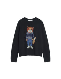 Pull Dressed Fox en laine - Black