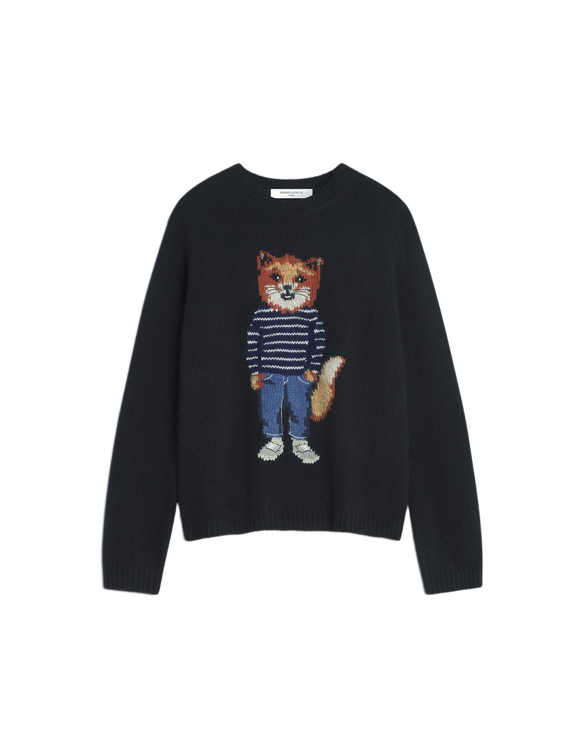 Pull Dressed Fox en laine - Black
