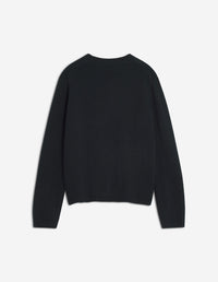 Dressed Fox Intarsia Wool Jumper - Black
