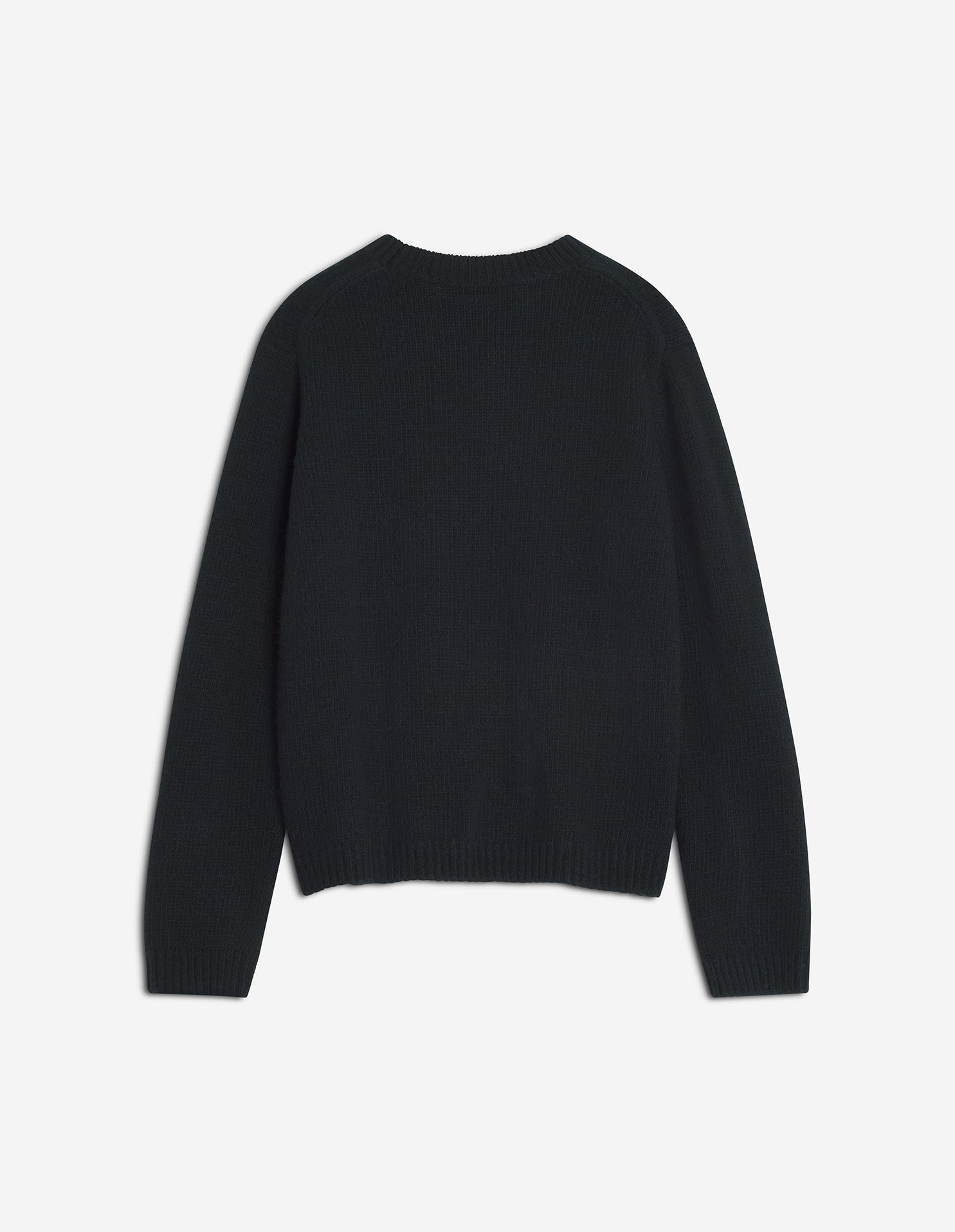 Dressed Fox Intarsia Wool Jumper - Black