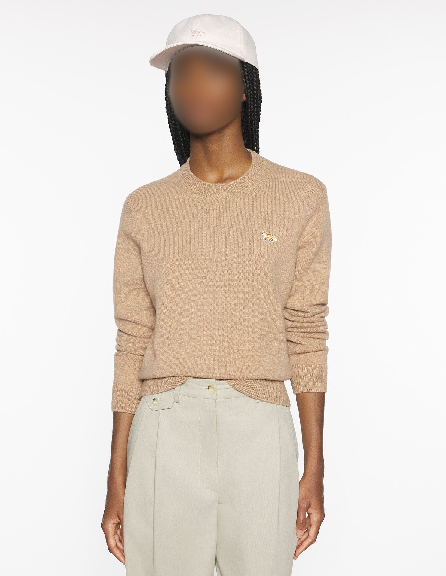 Baby Fox wool jumper - Roast