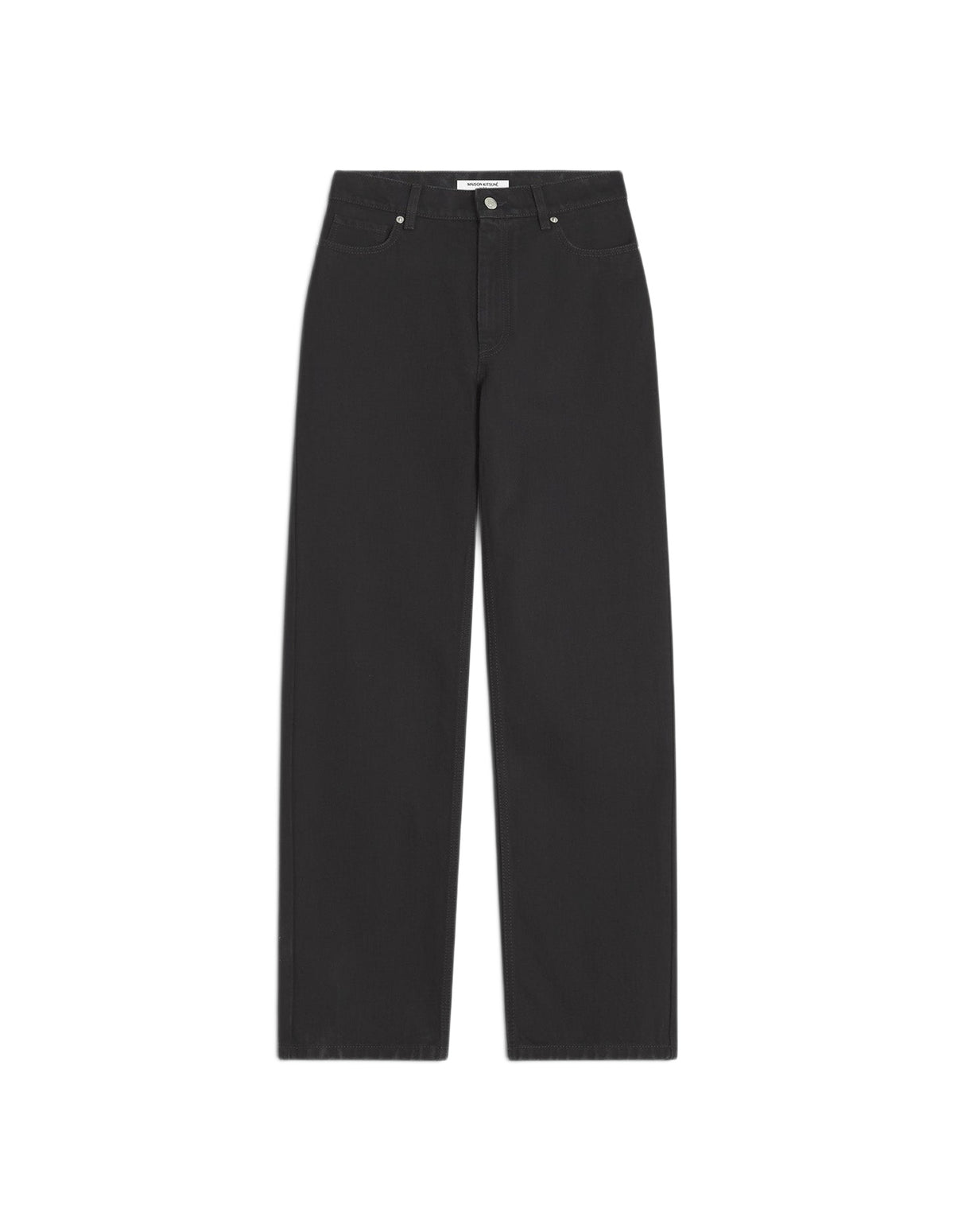 Pantalon droit en denim - Black