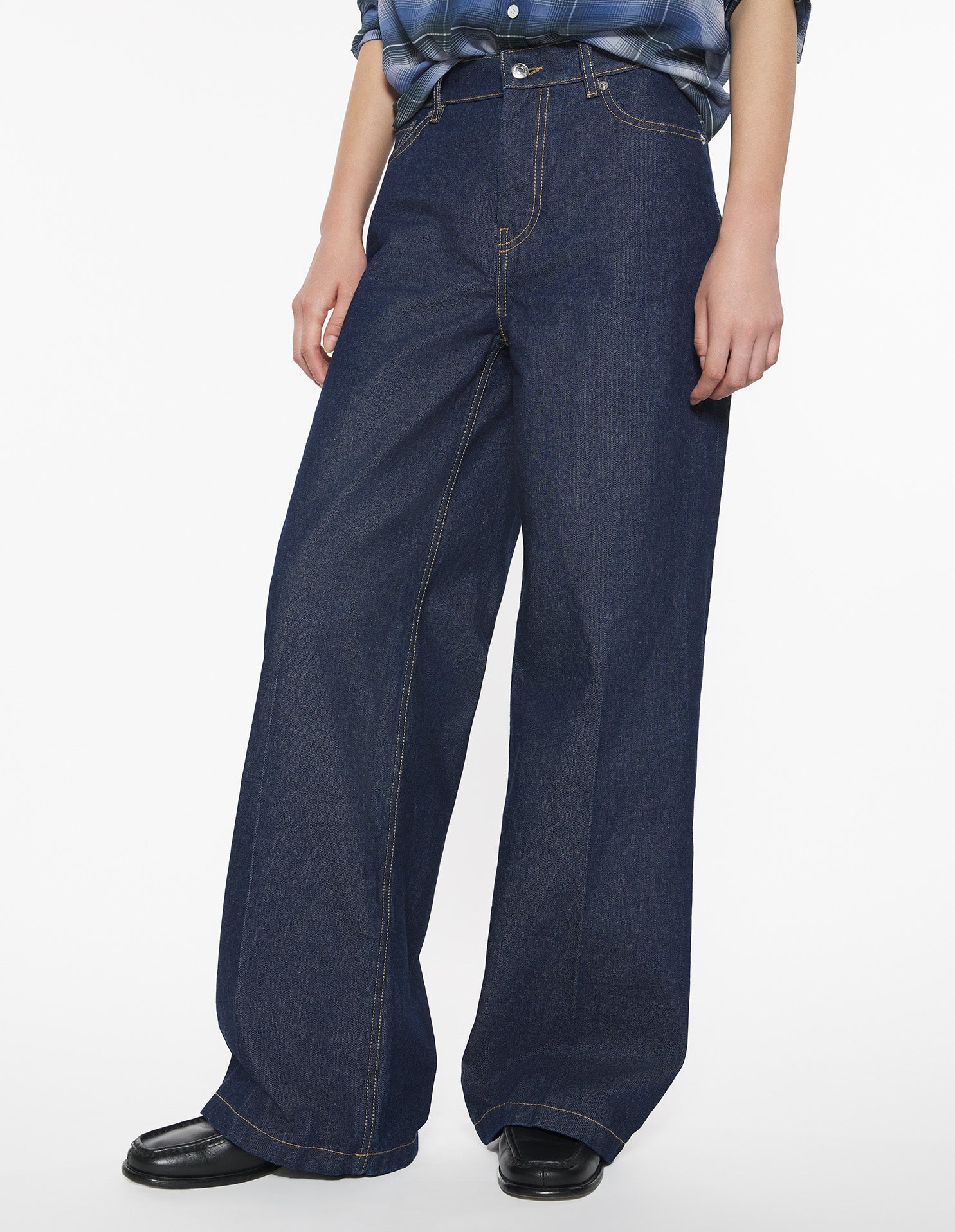 Wide Leg Jeans - Indigo
