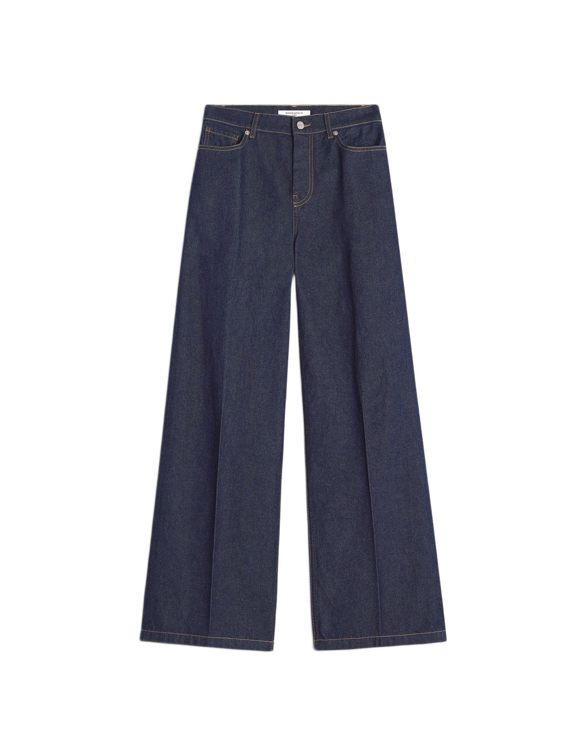 Pantalon large en denim - Indigo