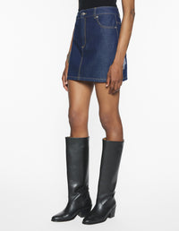 Mini jupe en denim - Indigo
