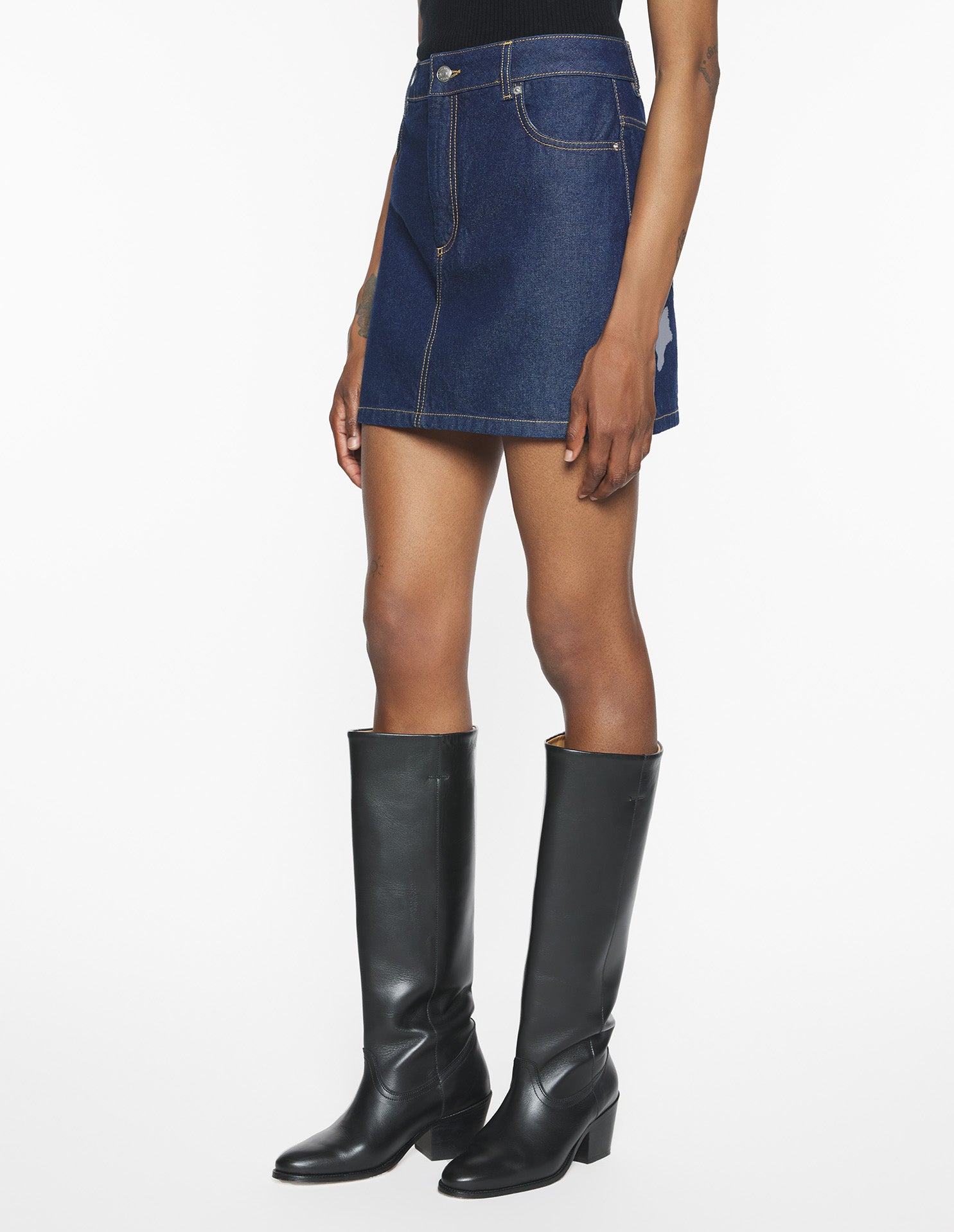 Mini jupe en denim - Indigo