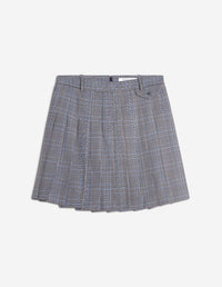 Mini Pleated Skirt - Navy/Dutch Blue