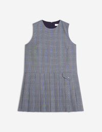 Mini Pleated Dress - Navy/Dutch Blue