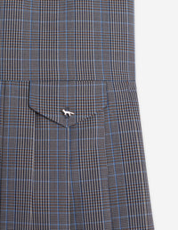 Mini Pleated Dress - Navy/Dutch Blue