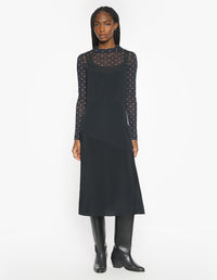 Long Slip Dress - Black