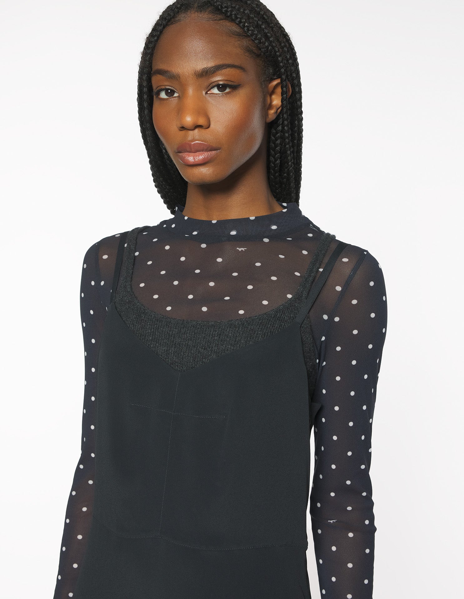 Long Slip Dress - Black
