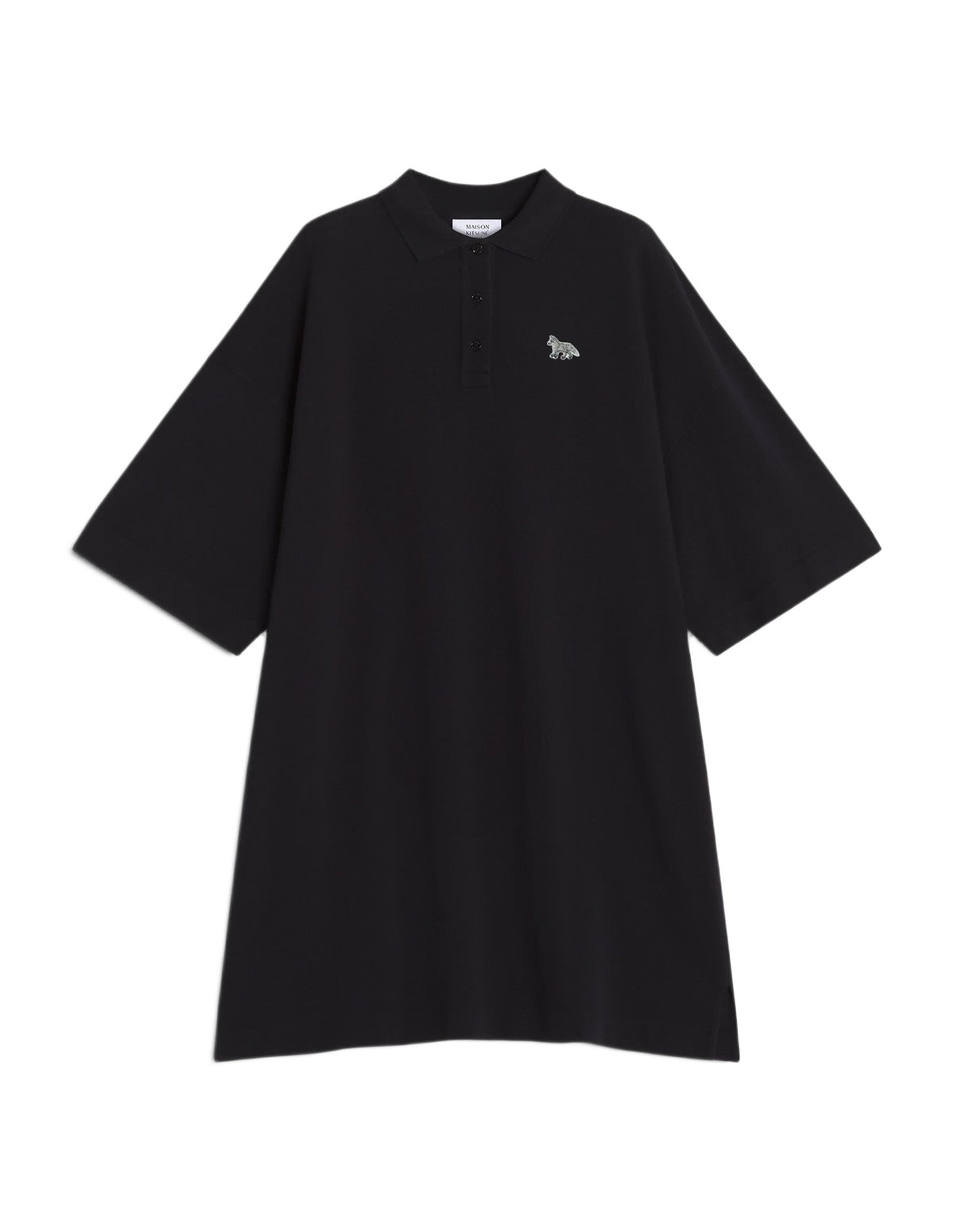 Robe polo oversize Baby Fox - Black