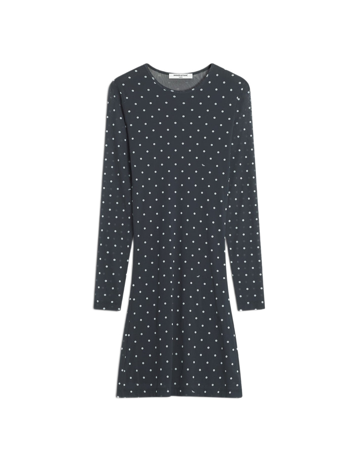 Robe courte en maille - Black & White