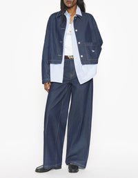 Veste courte en denim - Indigo
