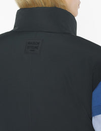 Sleeveless down jacket in water-repellent fabric - Black