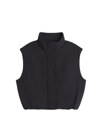 Doudoune sans manches en tissu déperlant - Black