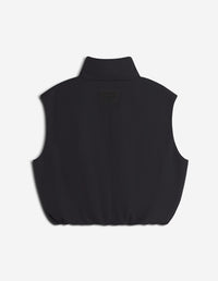 Sleeveless down jacket in water-repellent fabric - Black