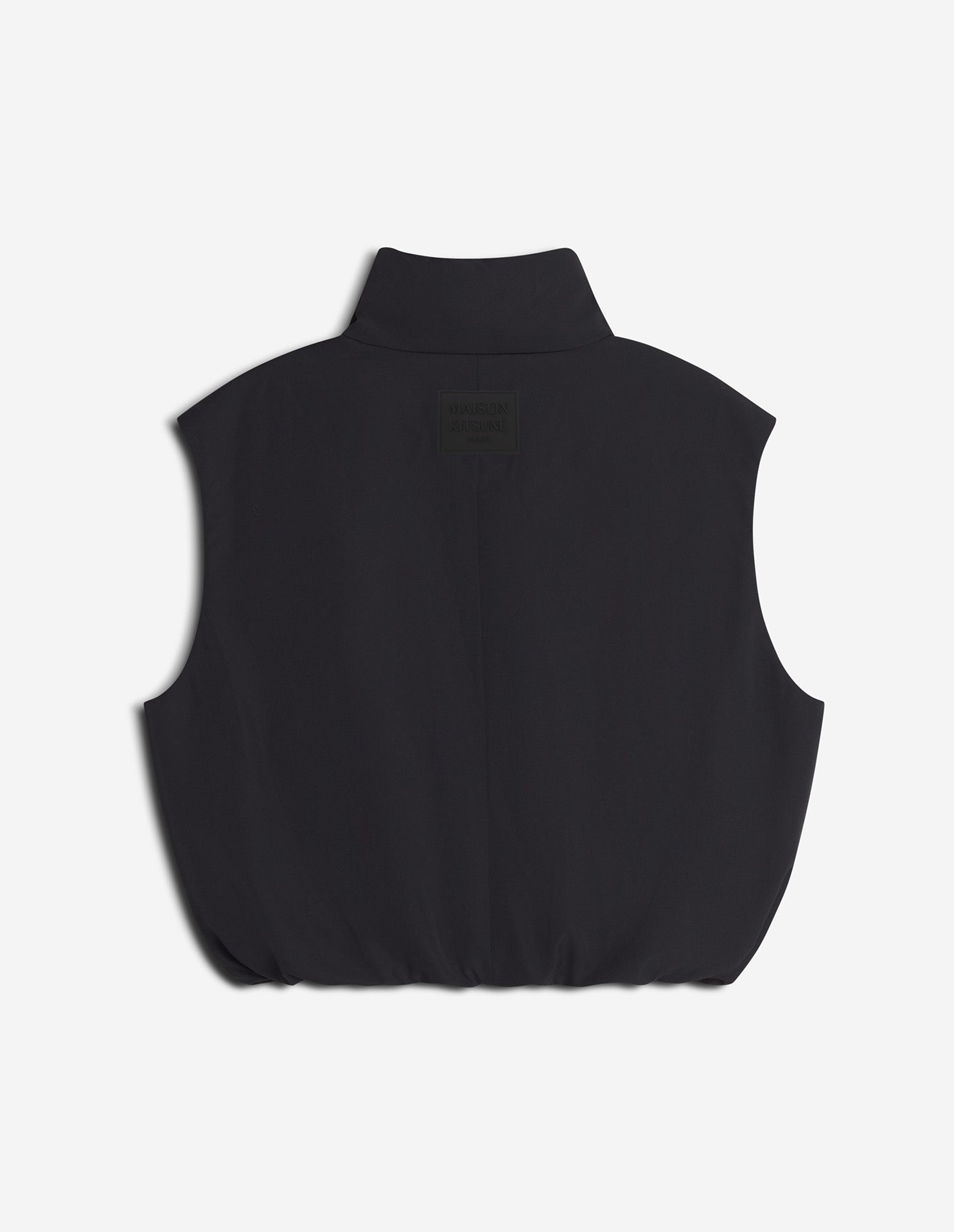 Sleeveless down jacket in water-repellent fabric - Black