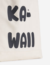 Sac cabas Kawaii - Ecru