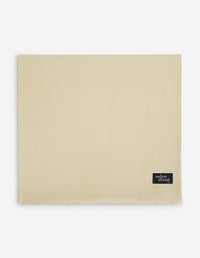 Fringed wool scarf - Safari