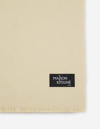 Fringed wool scarf - Safari