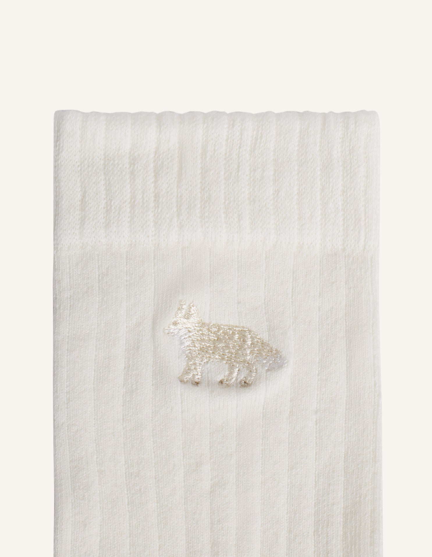 Baby Fox Socks - Eggnog