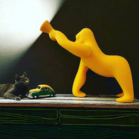 Kong XS lamp with velvet finish - Orange
