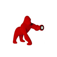 Kong XS lamp with velvet finish - Red