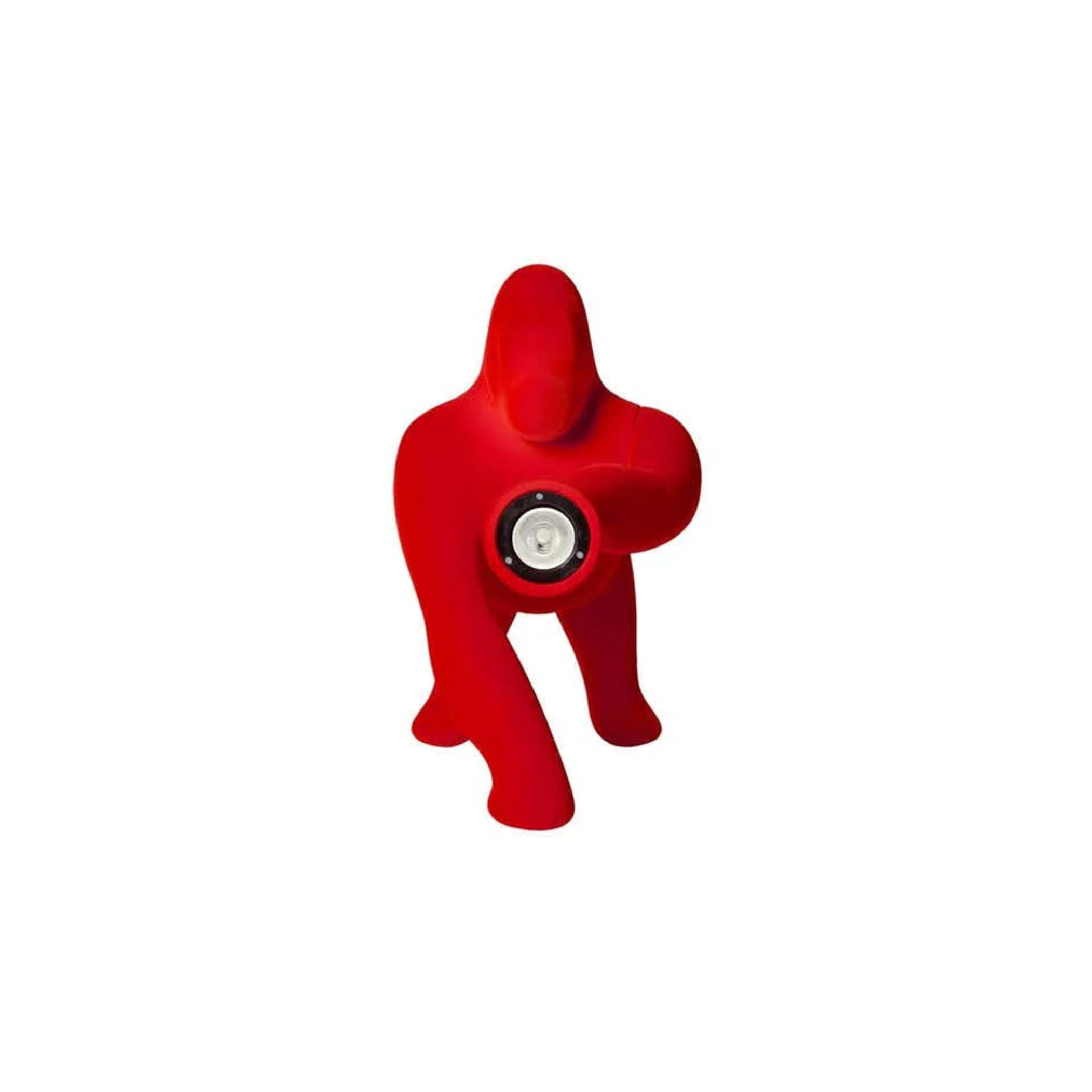 Kong XS lamp with velvet finish - Red
