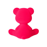 Teddy Girl LED lamp with velvet finish - Fuxia